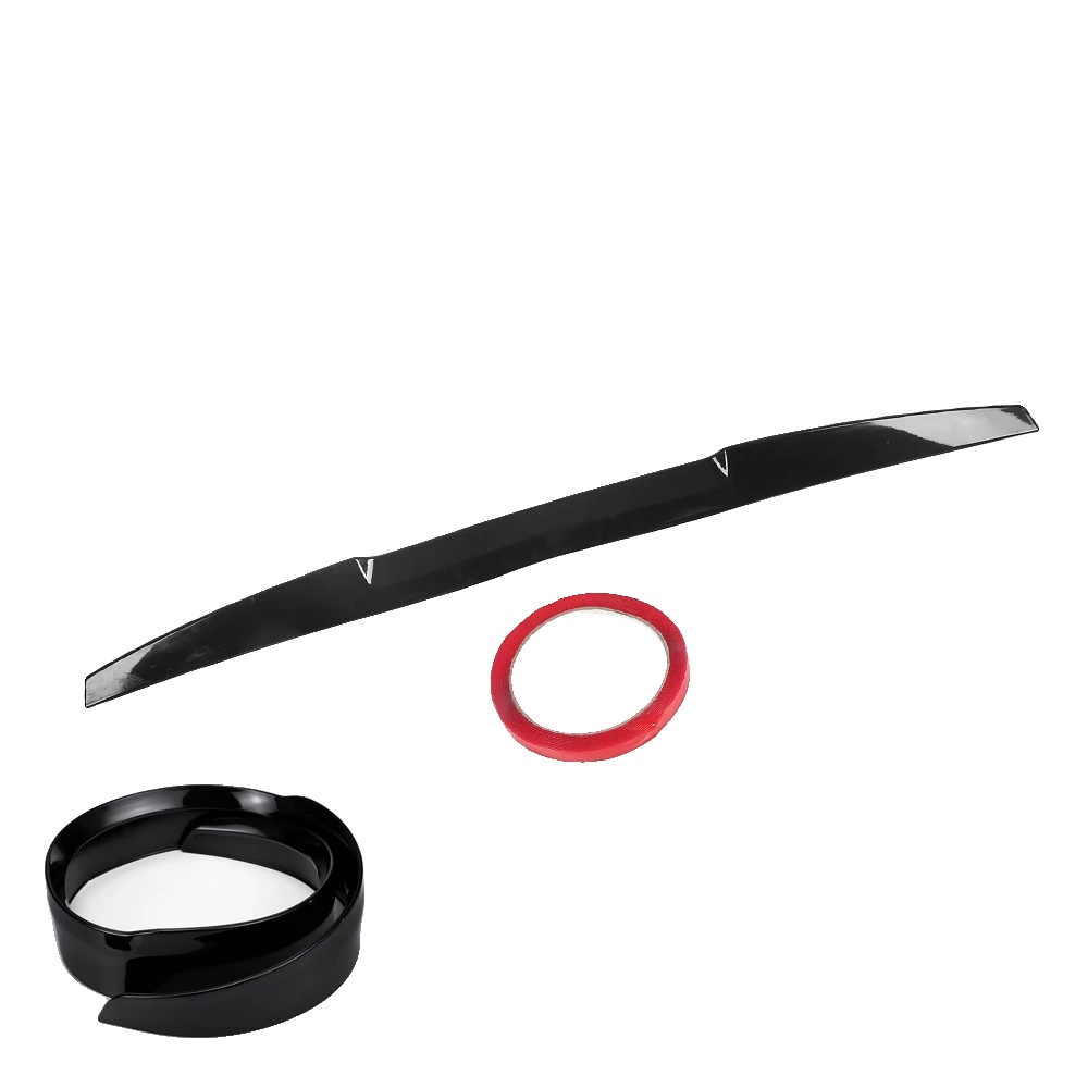 Heckspoiler, Flexibles Gummi, Aerodynamisches V-design, Schwarz