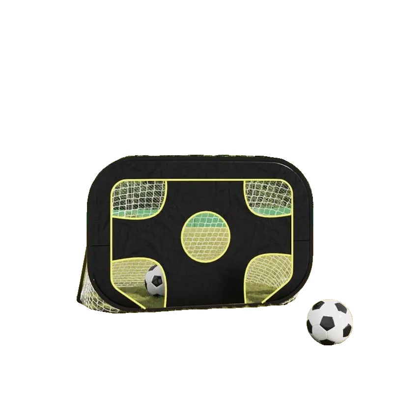 Fußballtor, Langlebiges Polyester, Kompaktes Design, Schwarz