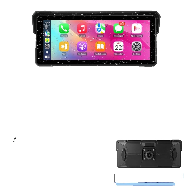 Motorradnavigation, Kabelloses Carplay, Android Auto, 128g, Moto Radio-a