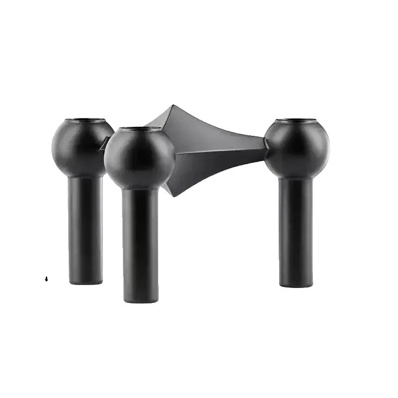 Kerzenhalter, Modernes Stahl-design, Vielseitige Wohnraumdekoration, 1pcs Schwarz