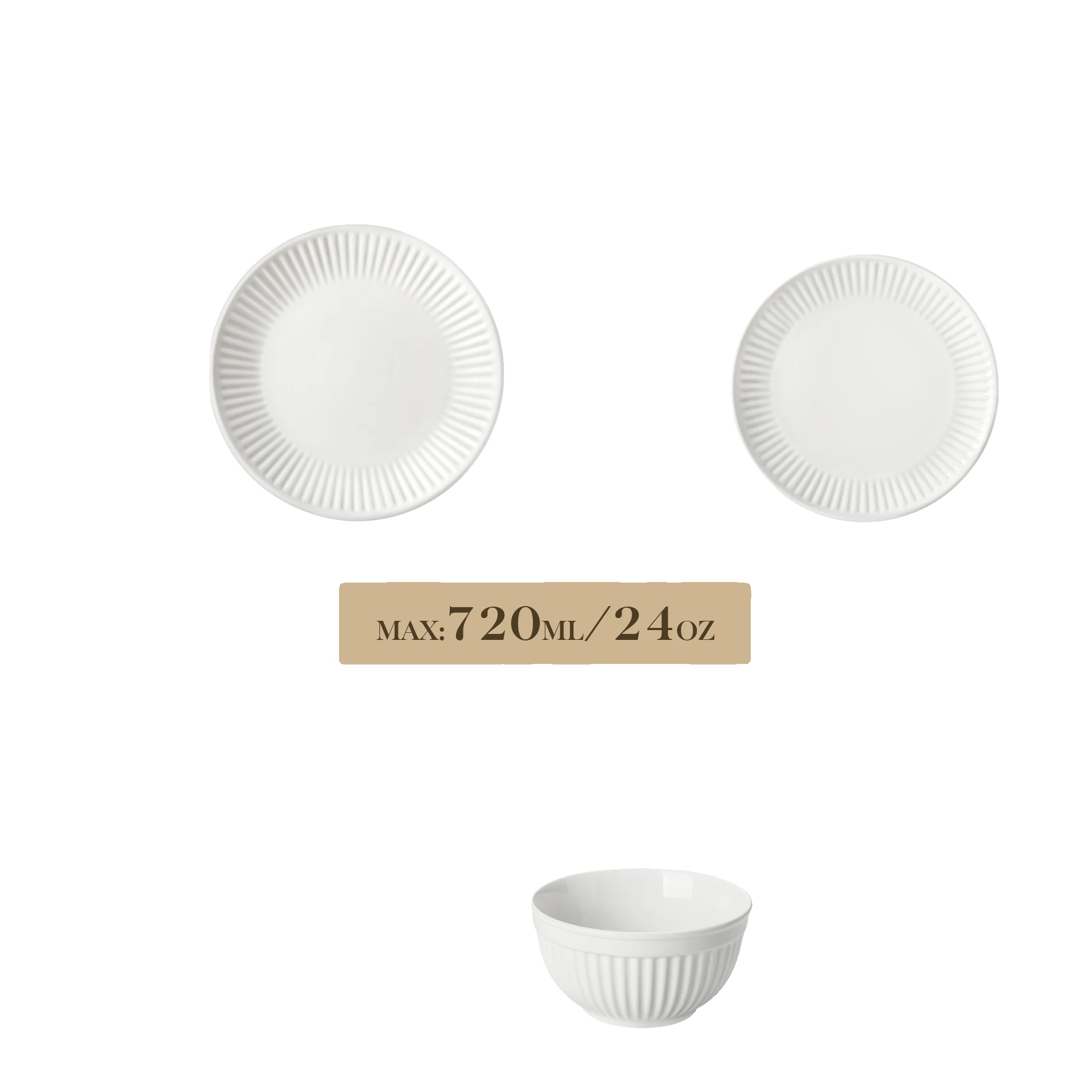 Keramisches Geschirrset, Elegantes Runddesign, Spülmaschinenfest, Schwarz, 2 Sätze Von 12pcs