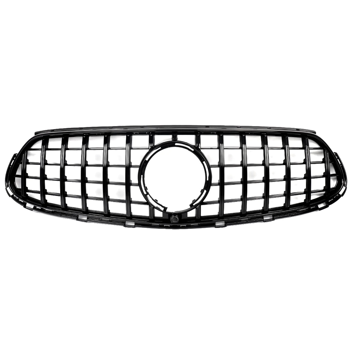 Grille, Langlebiger Abs-kunststoff, Kompatibel Mit Mercedes Benz X254 Glc300, Glänzend Schwarz