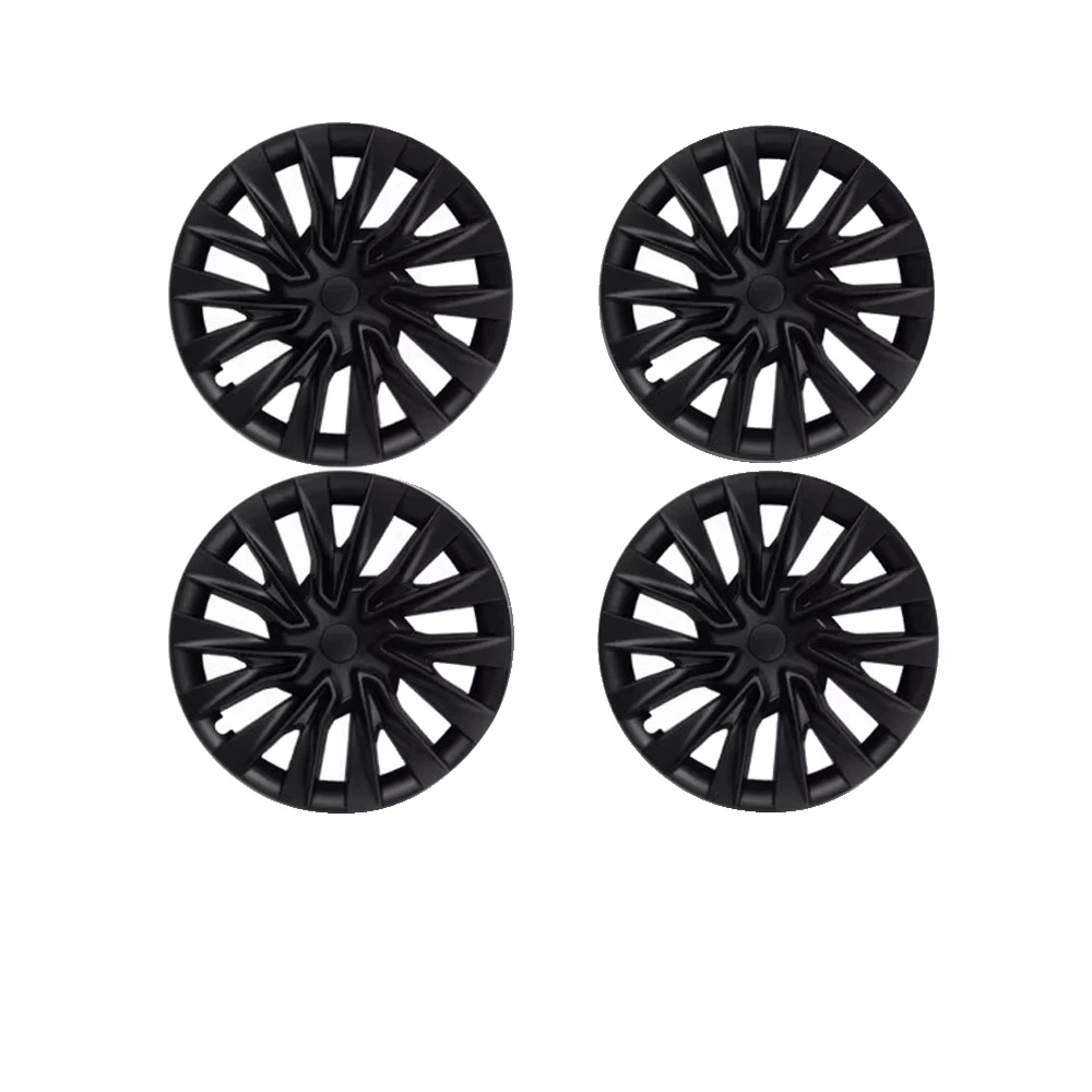 Radkappen, Langlebiges Material, Einfache Installation, Matte Schwarz 1, Tesla-a, Modell 3 18 Zoll-a