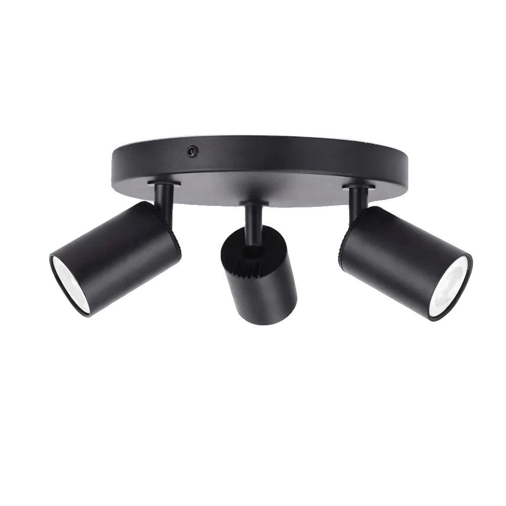 Deckenleuchten, Modernes Design, Verstellbare Gu10 Spots, 3-köpfige Deckenlampe, Keine Glühbirne