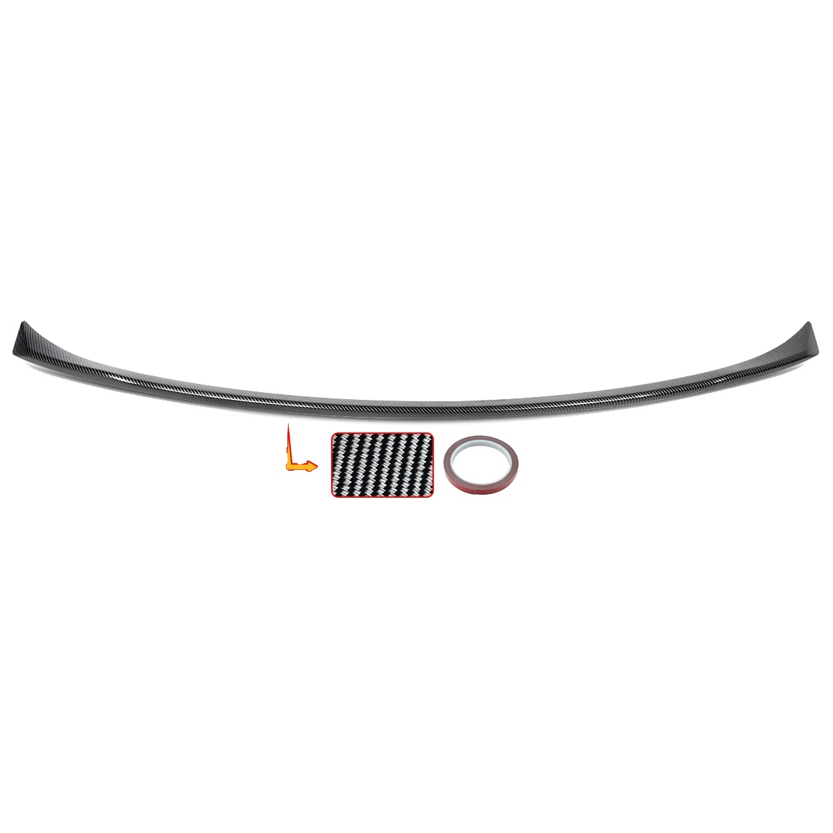 Spoiler, Carbonfaser-look, Aerodynamisches Design, Kohlefaser-look