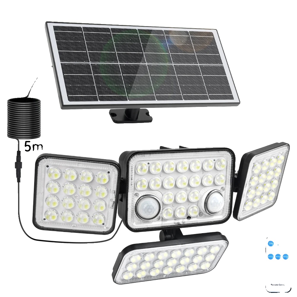 Solar-wandlicht, Bewegungsmelder, Ip65 Wasserdicht, 1 Pack 292leds