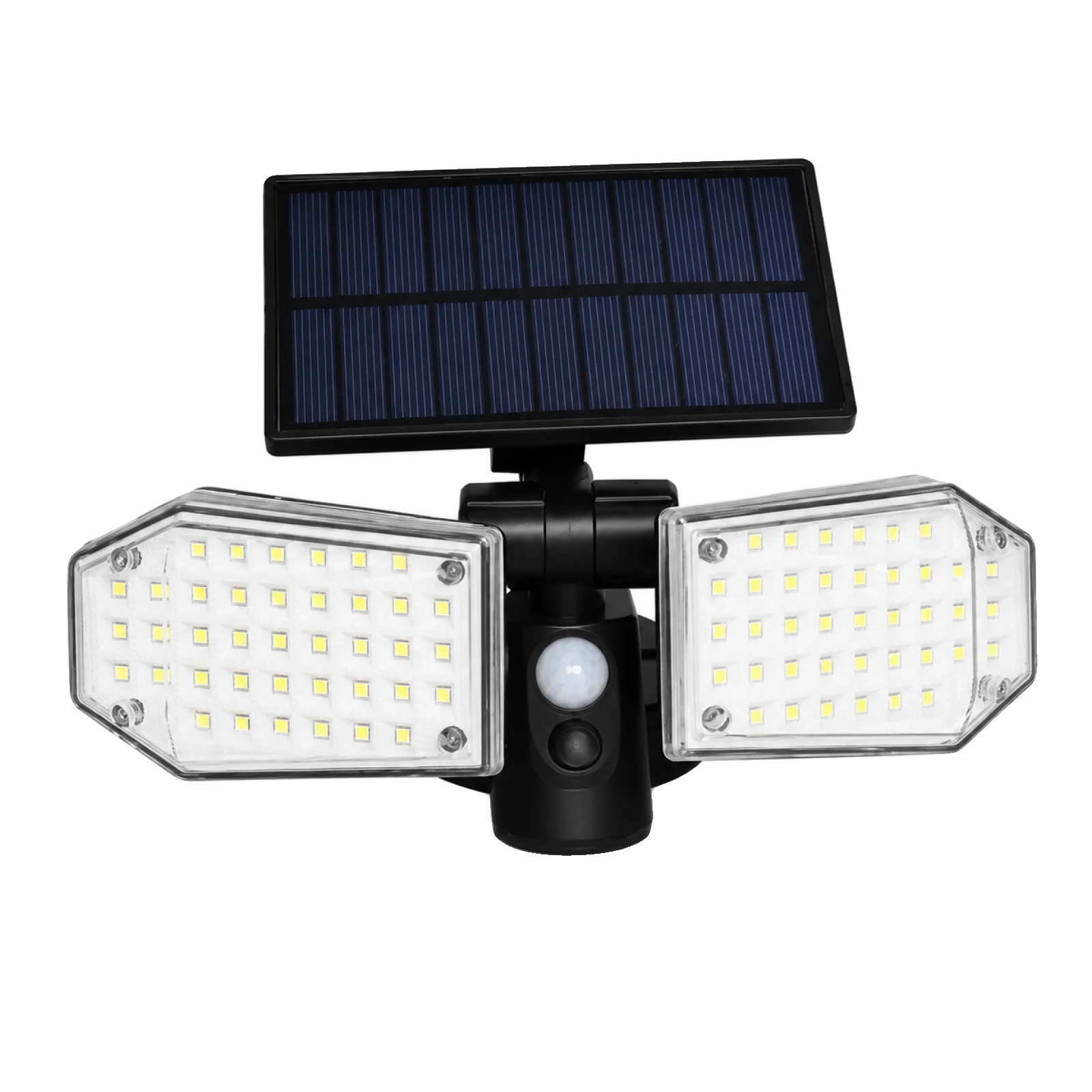 Außen Led Solarlicht, Pir Bewegungsmelder, Wasserdichtes Design, Schwarz