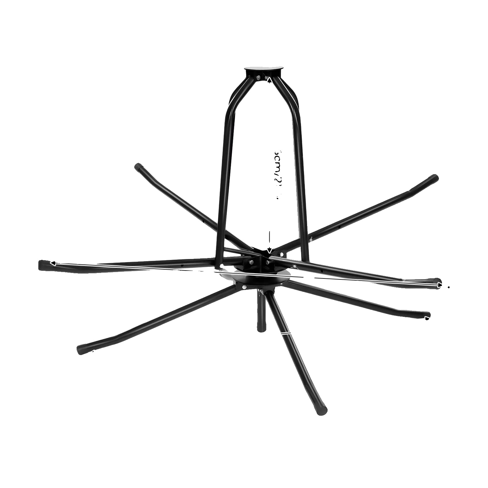 Fussbodenheizungsrohrwickler, Verstellbares Design, Langlebige Stahlkonstruktion, Schwarz