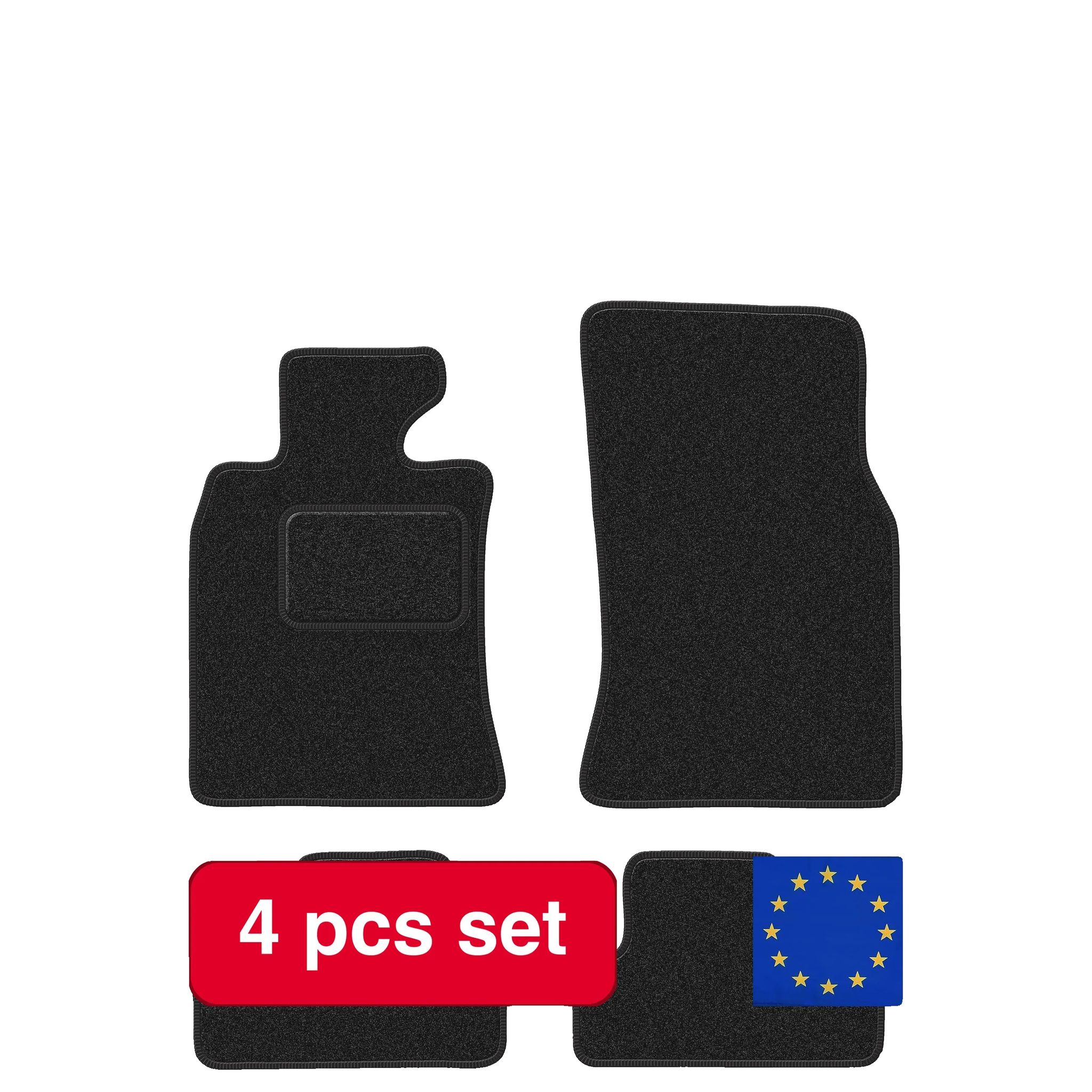 Autoteppiche, Synthetische Faser, Maßgeschneidert Für Mini Cooper R56, Schwarz