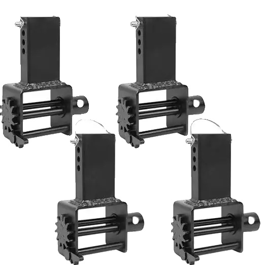 Trailer Stake Pocket Winde, Robuste Stahlkonstruktion, Sichere Befestigung, 4 Stück