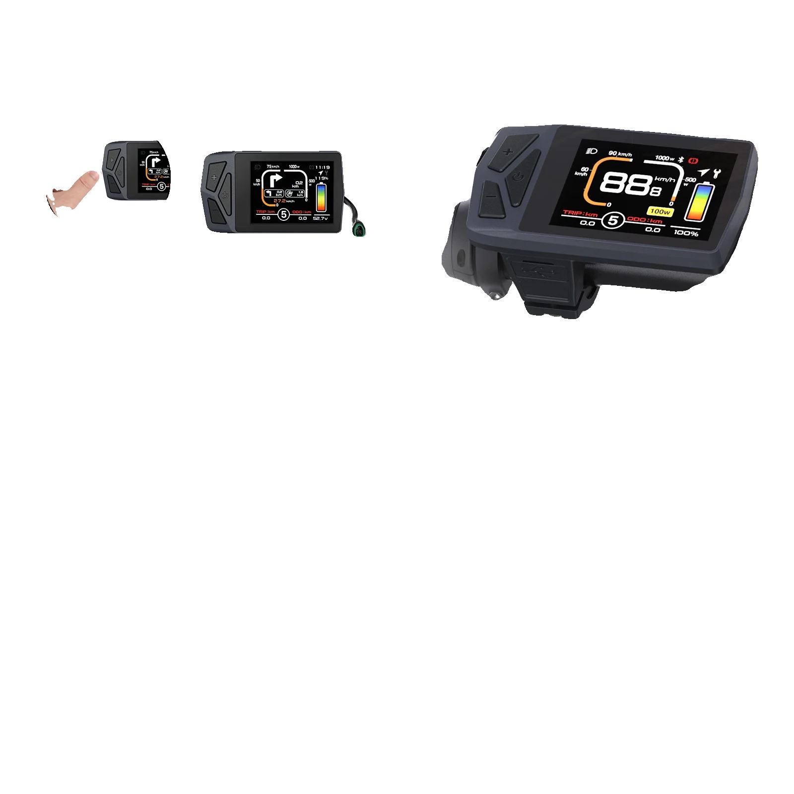 Ebike-display, Can-bus-kompatibilität, Led-anzeigetafel, Ekd01-can