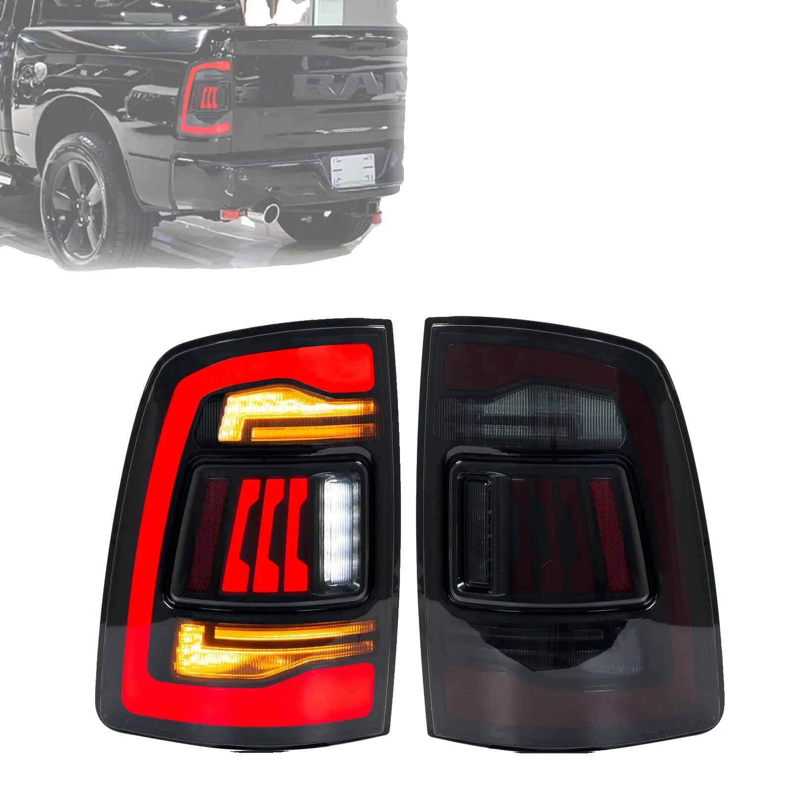Led-rücklichter, 35 W, 12 V, 3400 Lm, Kompatibel Mit Dodge Ram 2009-2018, Plug And Play