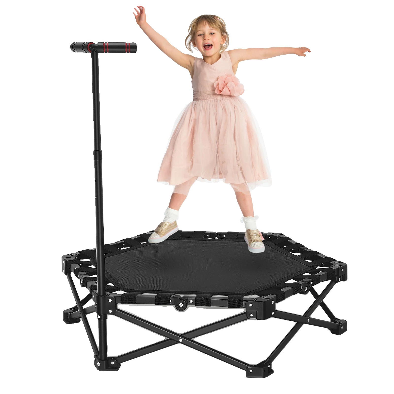Trampolin, Verstellbare Höhe, Rutschfester Griff, A