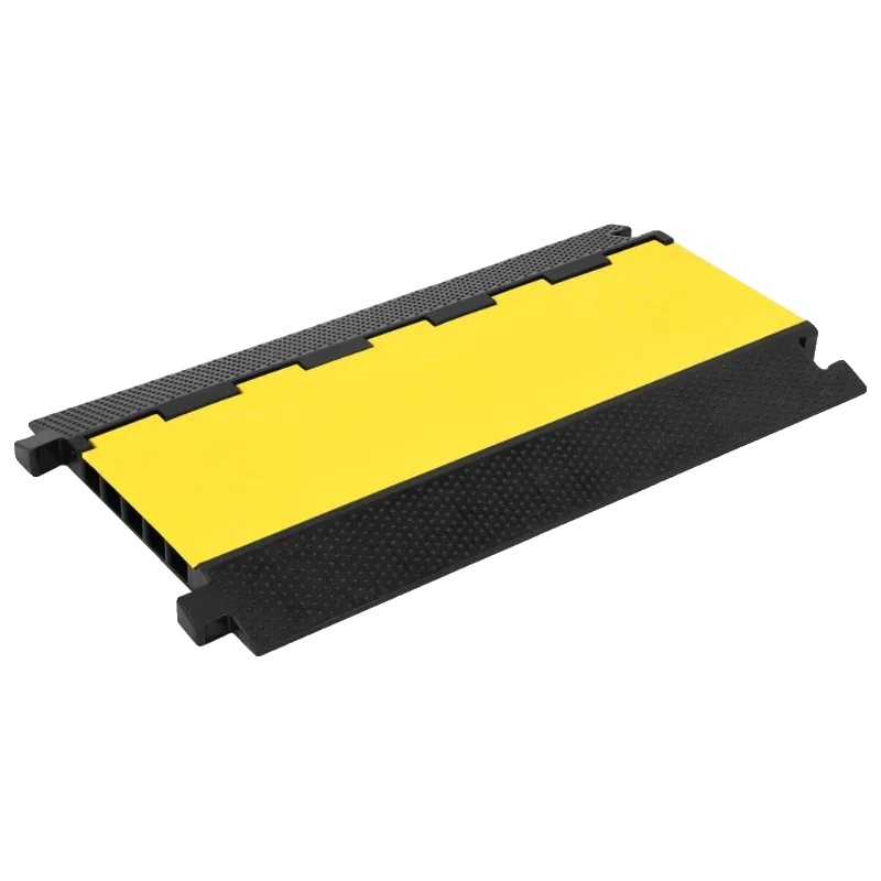 Kabelschutzrampe, Mehrkanal-design, Robuste Gummikonstruktion, Schwarz