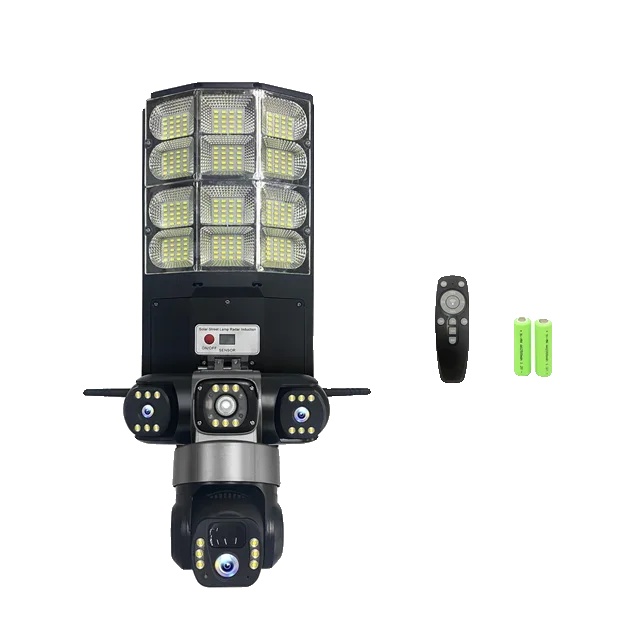 Solar-straßenlaterne Mit Kamera, 15mp Auflösung, Fernbedienung, Wlan-kamera Hinzufügen 128g