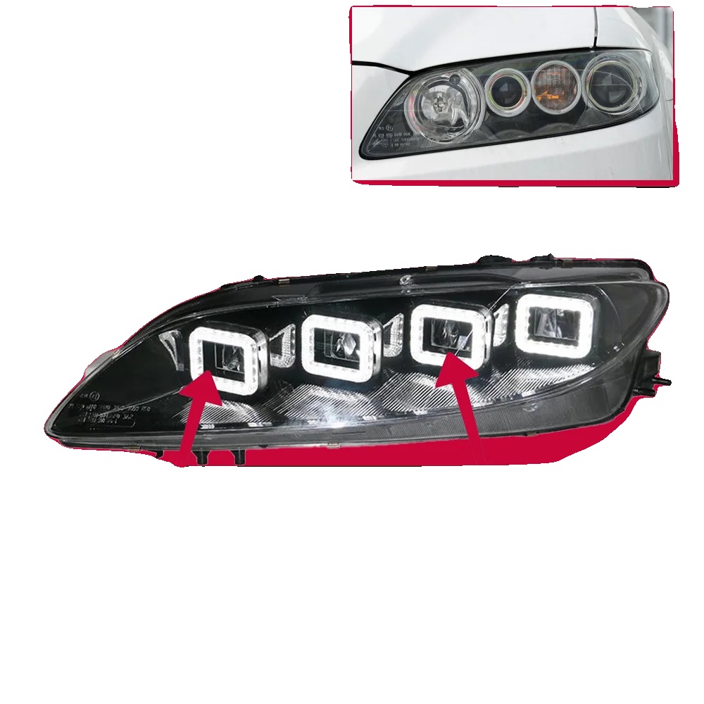 Scheinwerfereinheit, Led-technologie, Kompatibel Mit Mazda 6 2004-2012, Alle Led