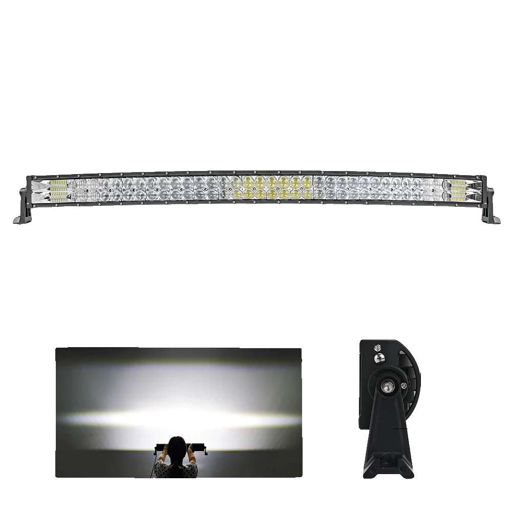 Offroad Lichtleiste, Dual-reihen-design, Hohe Lumen-ausgabe, 42 Gebogen Kein Draht