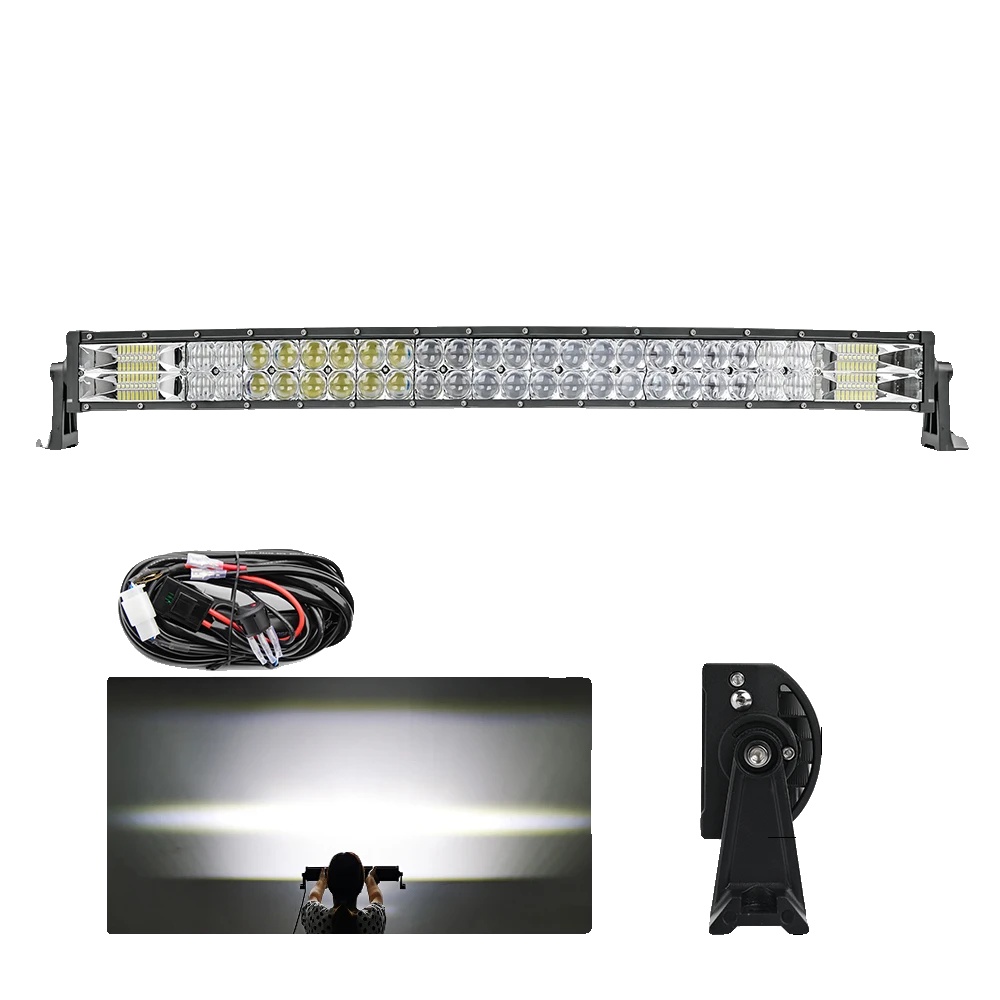 Lichtleiste, Dual Row, Kombi-strahlwinkel, 32 Gebogen Mit Draht