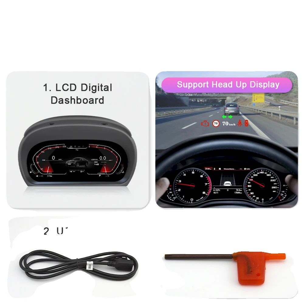 Digitales Tpms-instrumentencluster, 11-zoll-hd-display, Fahrzeuggeschwindigkeitsüberwachung, E90 E91 E92 Ccc Cic