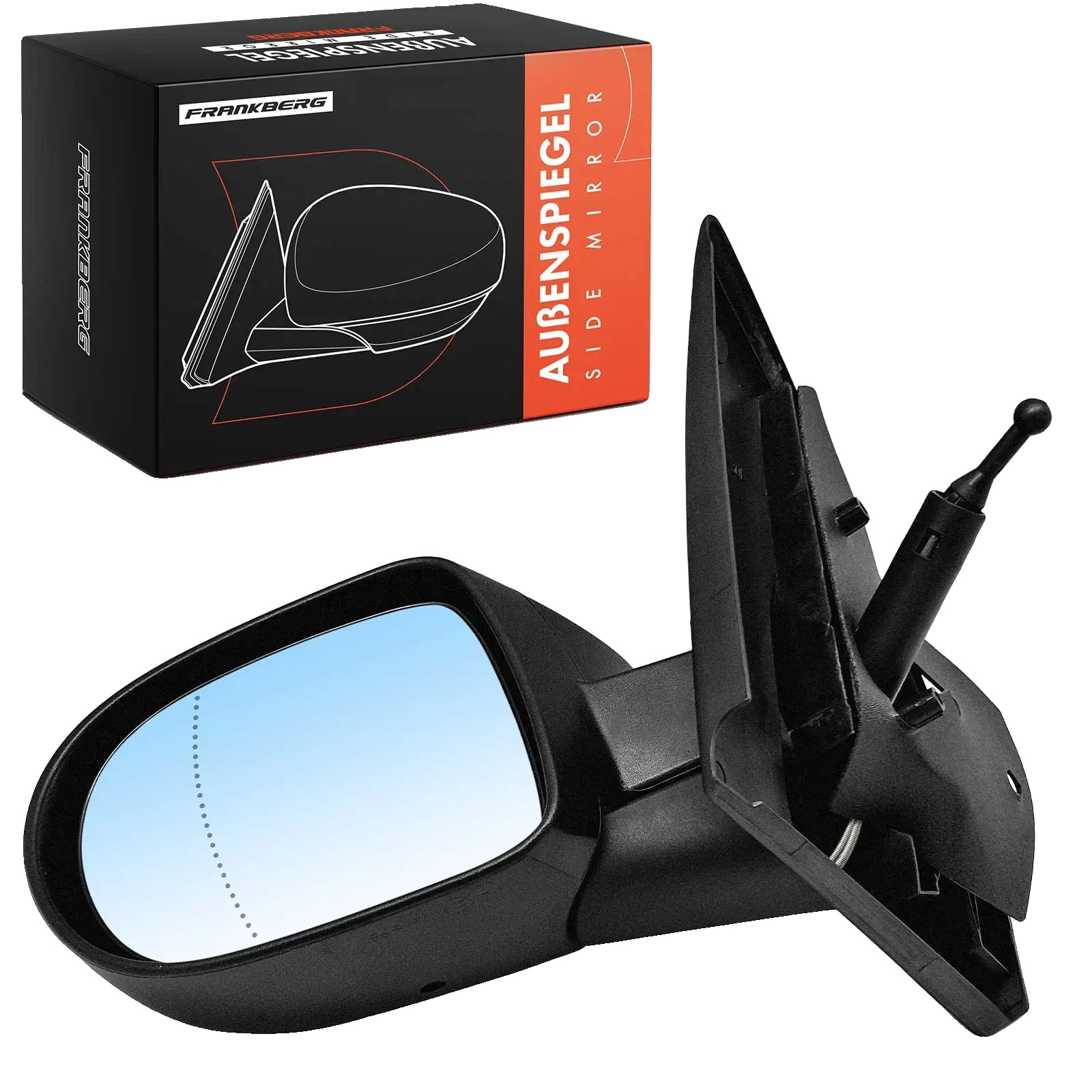 Außenspiegel, Material: Hochwertiger Kunststoff, Abmessungen: Standardgröße, Kompatibilität: Renault Clio Iii (2005-2009), Betriebsmodus: Manuell,