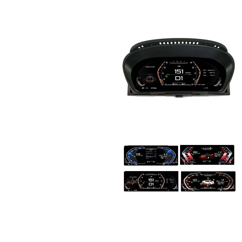 Digitales Dashboard-cluster, Digitaler Geschwindigkeitsmesser, Fahrzeugdiagnose, X5 E70 Om