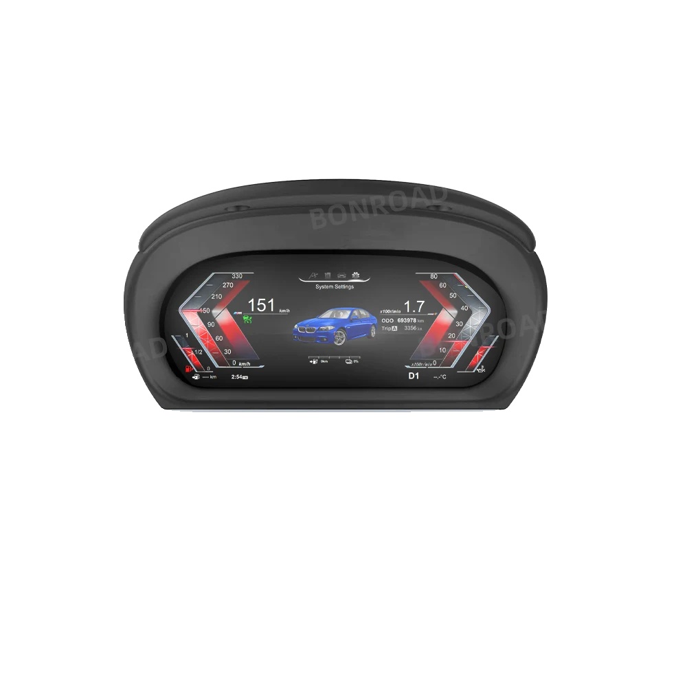 Digitales Instrumentencluster, 12,3 Zoll Display, Kompatibel Mit Bmw 3er Serie E90 E91 E92, Schwarz