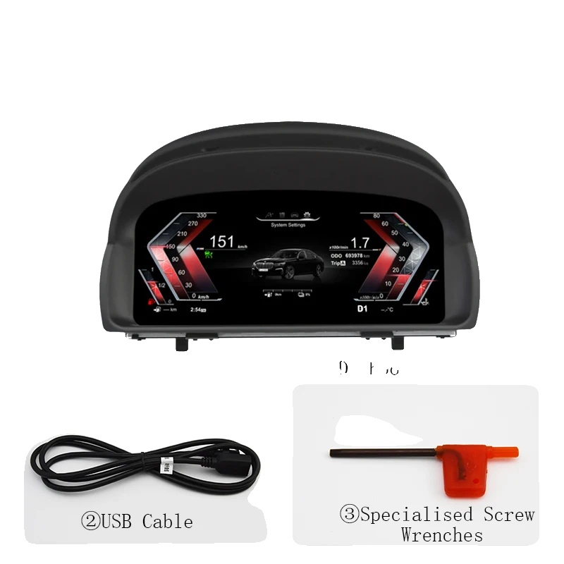 Digitales Dashboard, Lcd-display, Hybridfahrzeug-kompatibilität, X1 E84