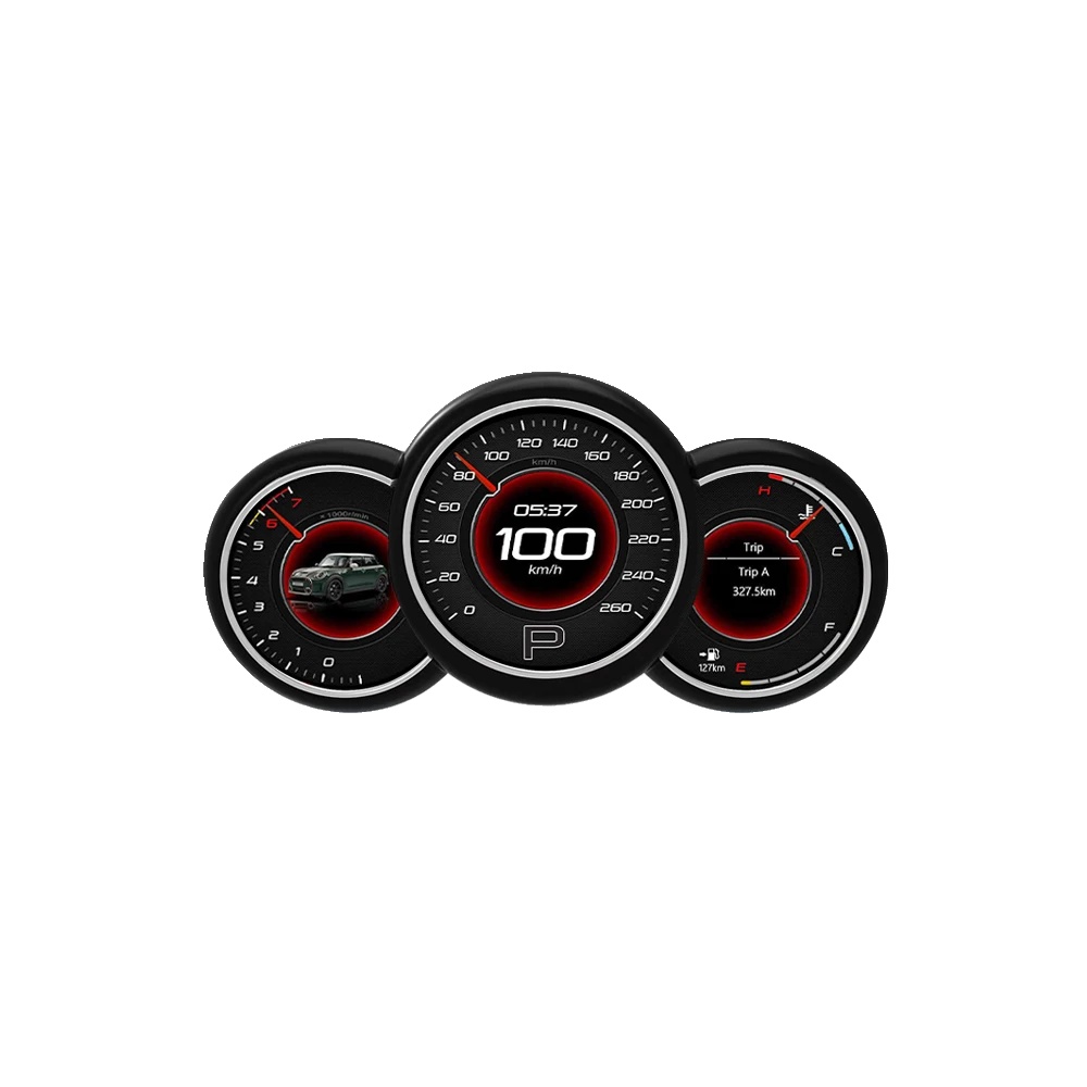 Geschwindigkeitsmesser-cluster, Lcd-digitalanzeige, Kompatibel Mit Mini-fahrzeugmodell, Mit Hud