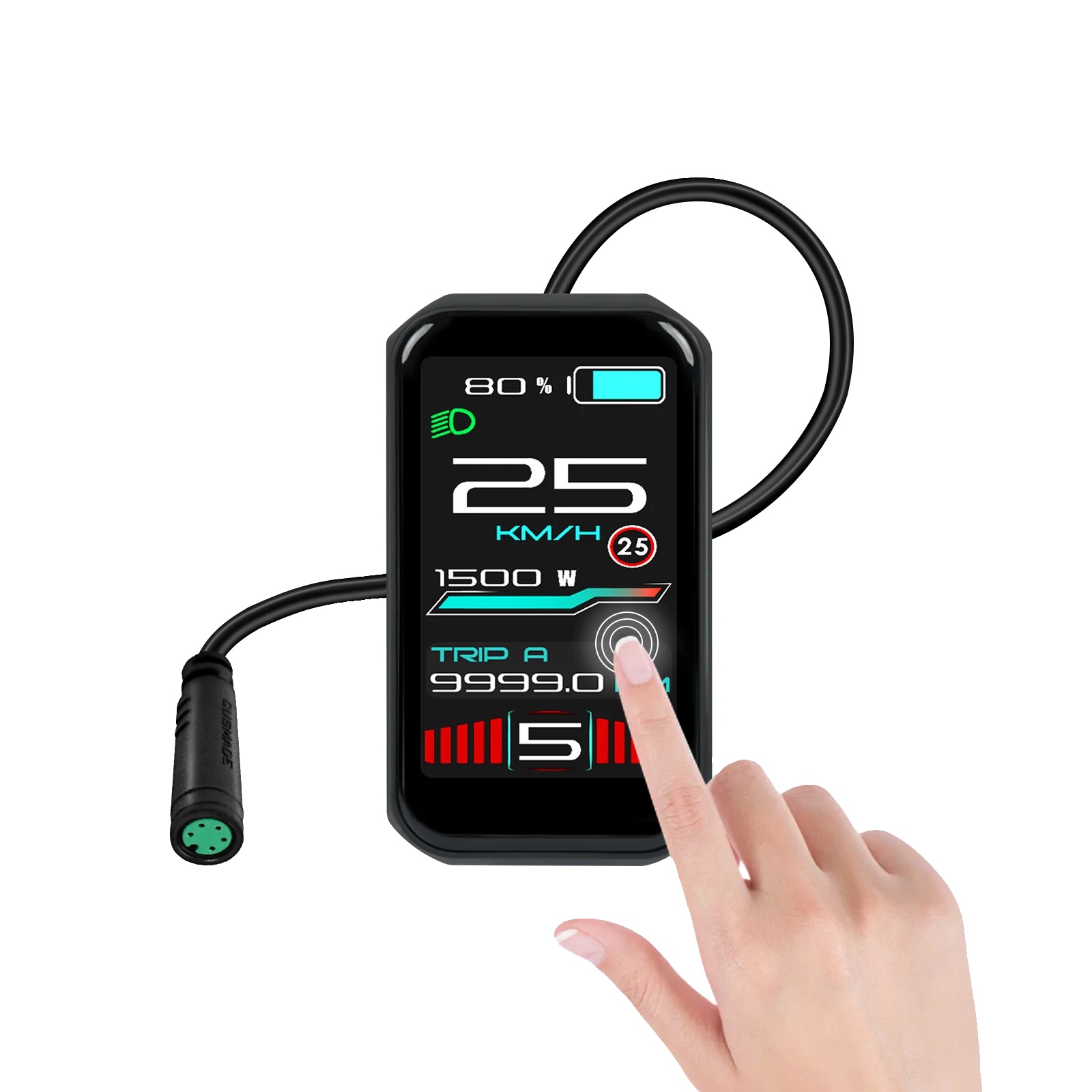 Ebike Display, Tft-touchscreen, Ip67 Wasserdicht, Für Das Tongsheng-protokoll