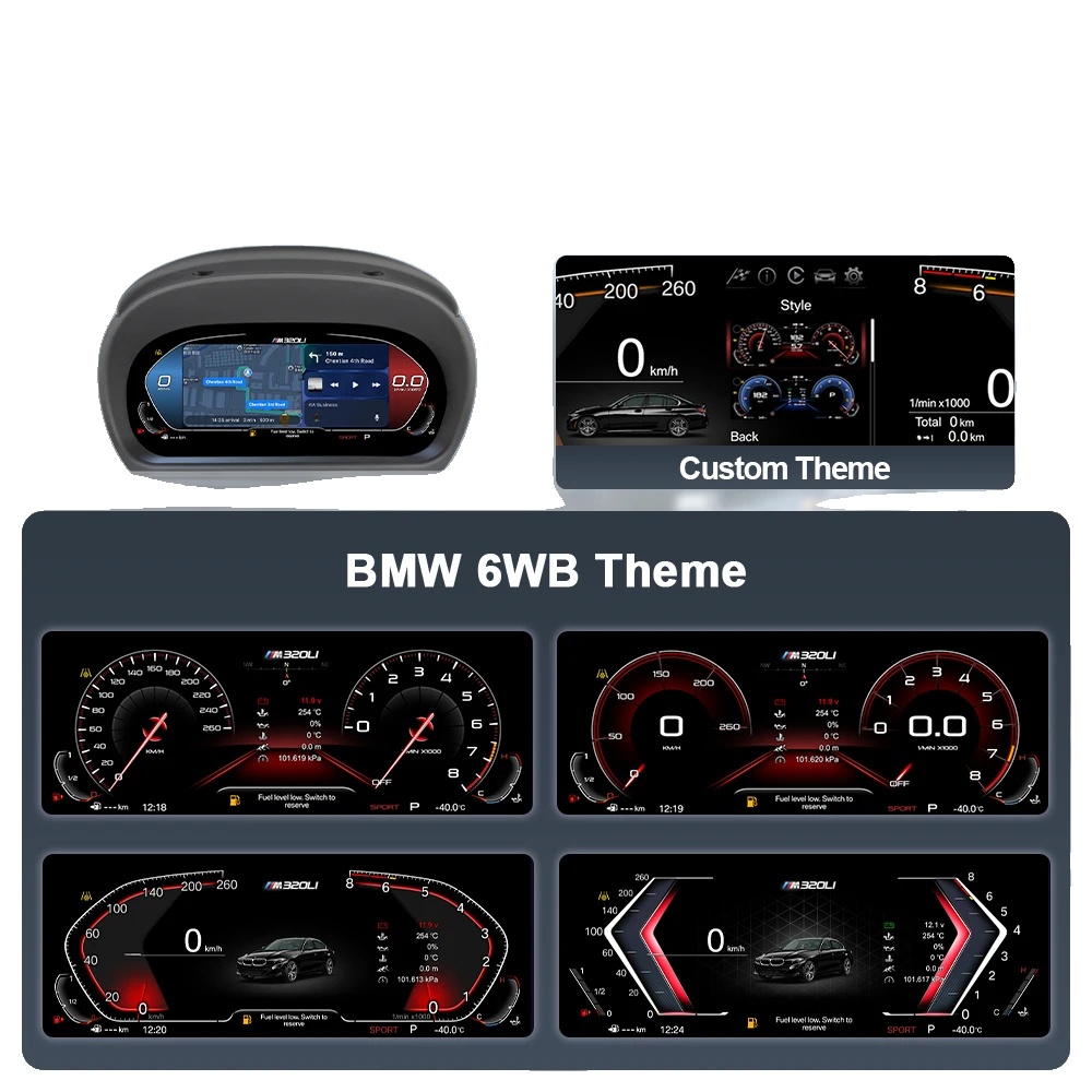 Digitales Armaturenbrett, Adaptive Helligkeit, Passt Für Luxuslimousine 3er-serie, E90 Carplay-version