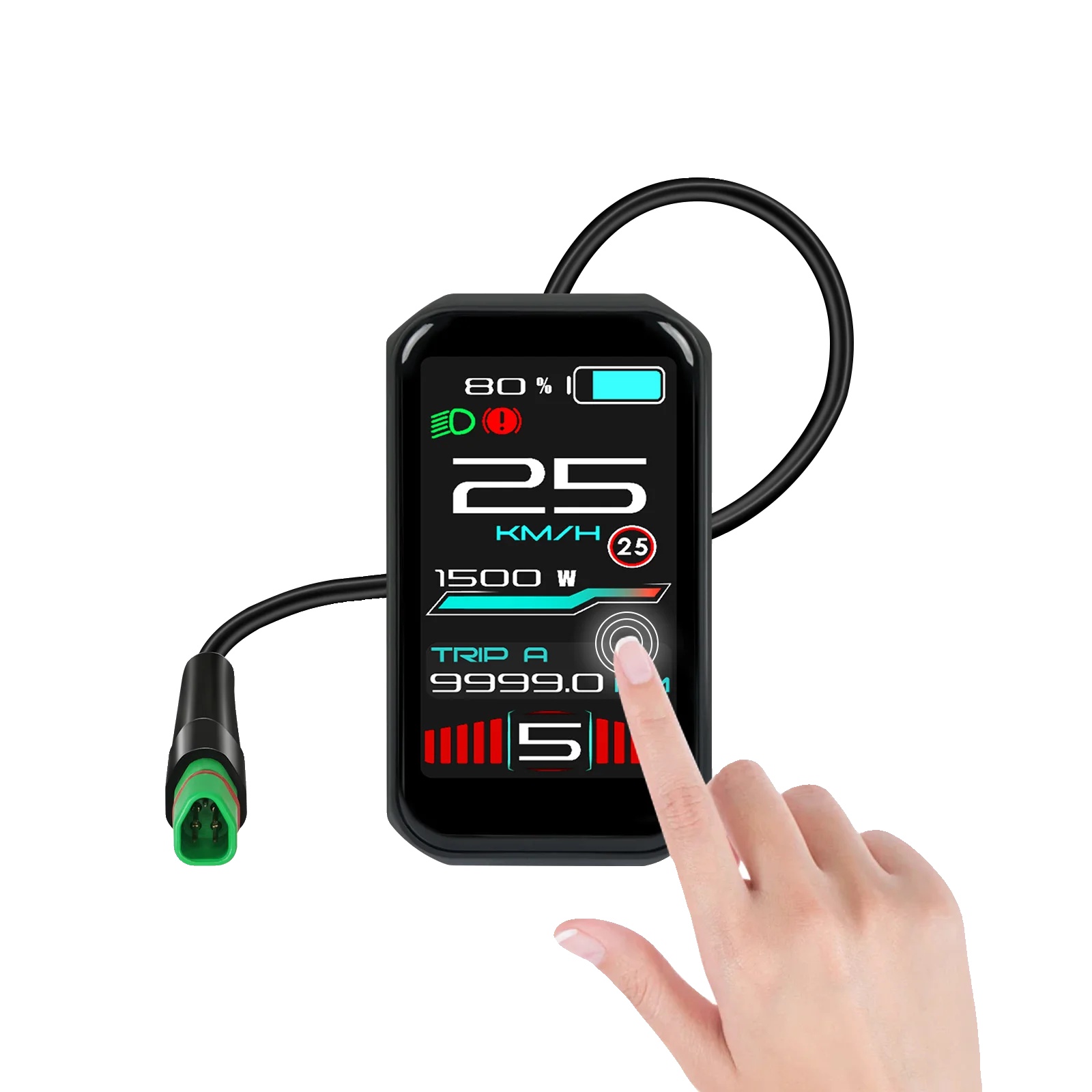 Ebike Display, Tft-touchscreen, Ip67 Wasserdicht, Für Das Can-protokoll