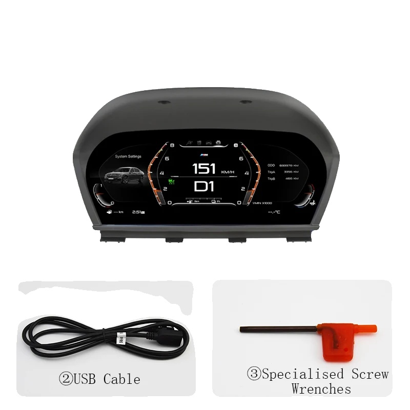 Instrumentenanzeige, 11" Display, Hochauflösende Warnungen, 1 2 Serie F20 F52 F22 X1 X2 F48 F49 F39
