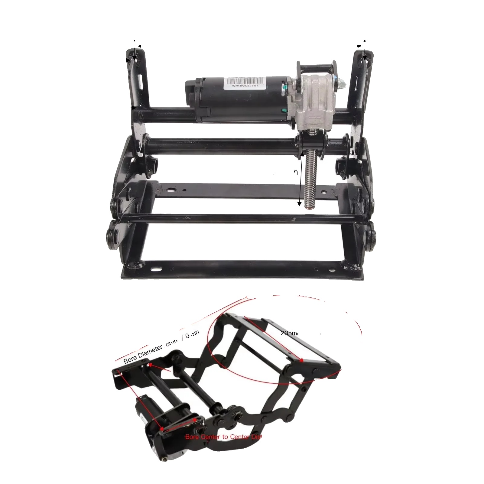 Autositz Fußstütze, Verstellbare Länge 40-60 Cm, Stahl- Und Schaumstoffkonstruktion, Druckstangenmechanismus, Kompatibel Für Wohnmobile, Rutschfeste