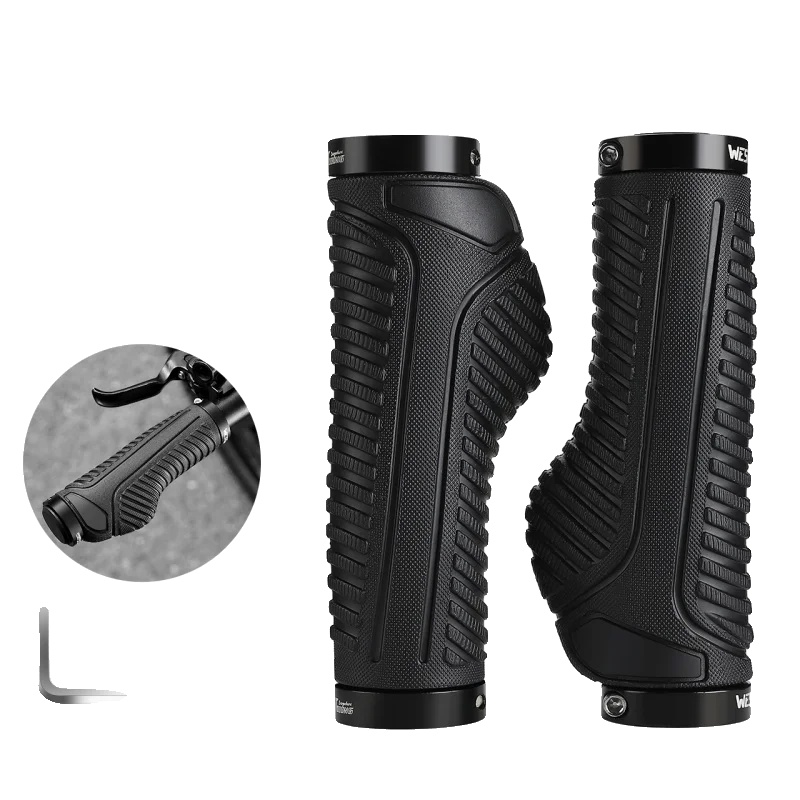 Fahrradlenkergriffe, Ergonomisches Design, Verbesserte Kontrolle, Schwarz