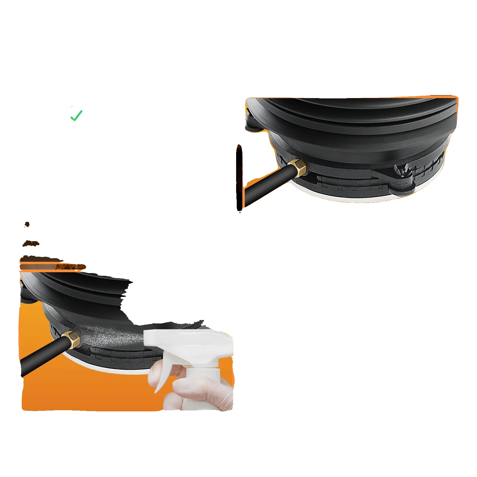 Luftfederbalg, Gummimaterial, 30 Cm X 15 Cm X 15 Cm, Kompatibel Mit Mercedes S205 C205 A205 W205 S213 Eqc, Verbesserter Fahrkomfort, Iso 9001