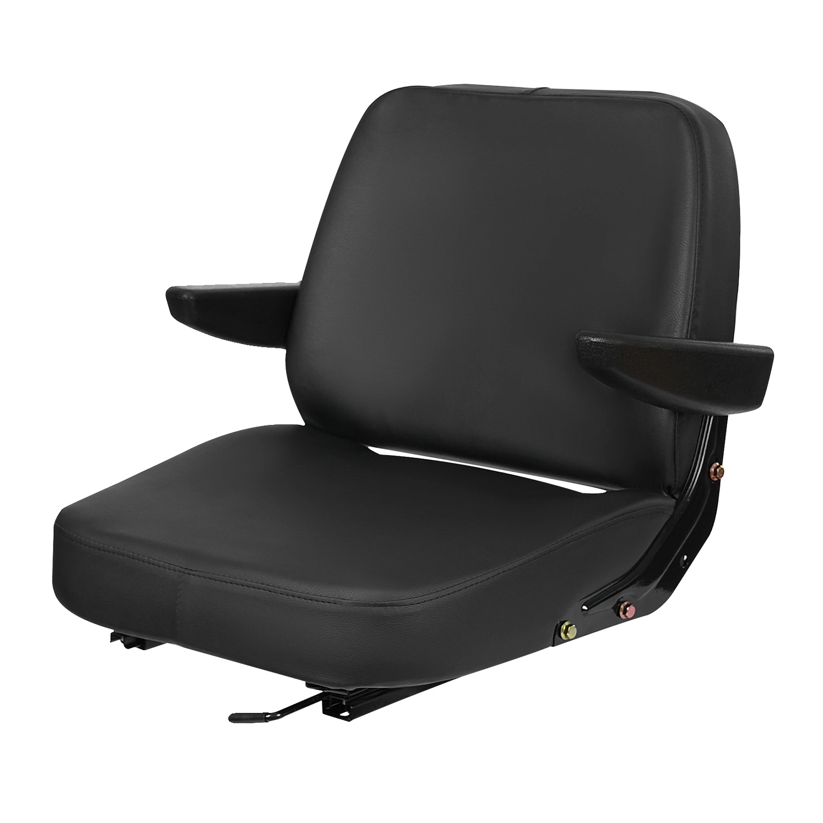 Gabelstaplersitz, Ergonomische Rückenlehne, Bequemes Pu-design, Schwarz