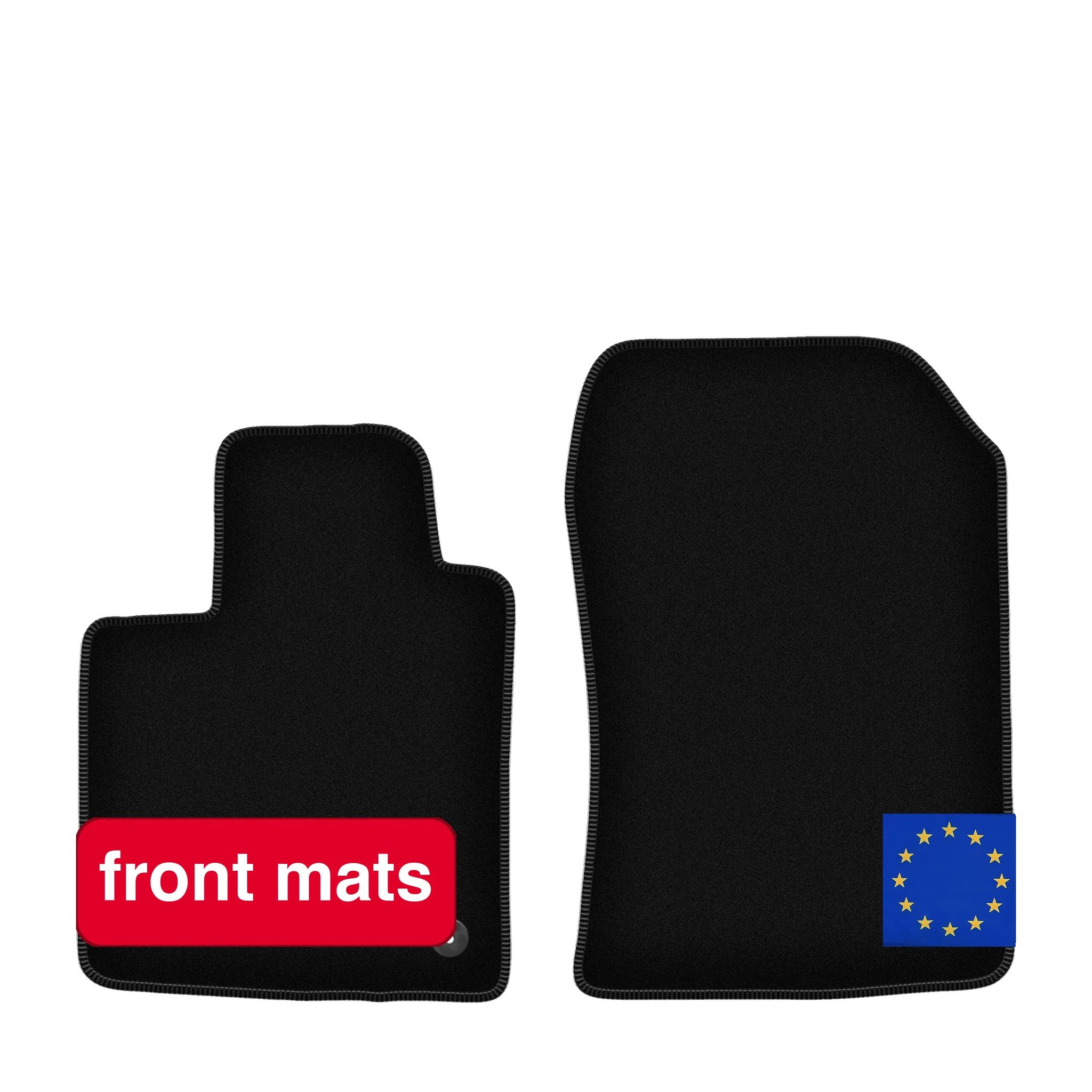 Vorderteppiche, Synthetische Faser, Kompatibel Mit Renault Twingo Ii (2007-2014), Standardbefestigungen, Leichtes Design, Kostengünstiges Upgrade