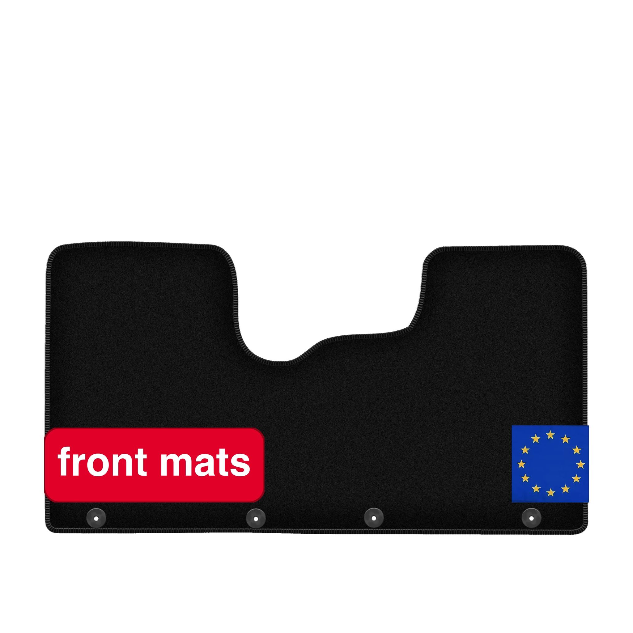Vorderteppiche, Synthetisches Faser-material, Standardpassform Für Opel Vivaro Ii (2014-2019), Leichtes Design, Einfache Reinigung, Grundlegender