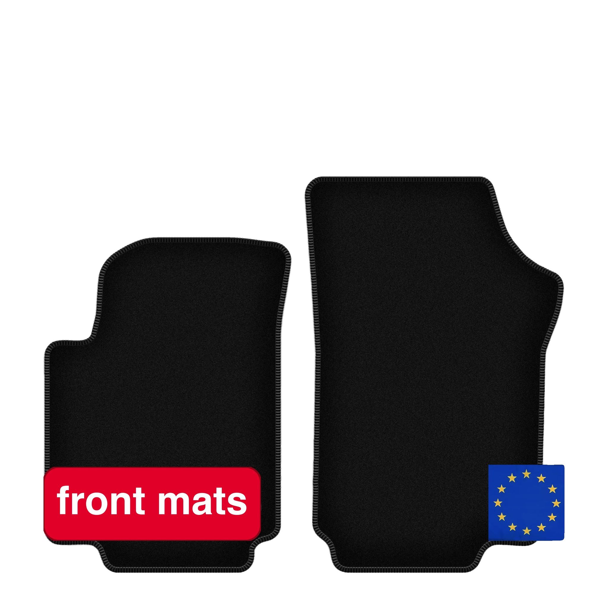 Autoteppiche, Leichtes Design, Einfache Pflege, Schwarz