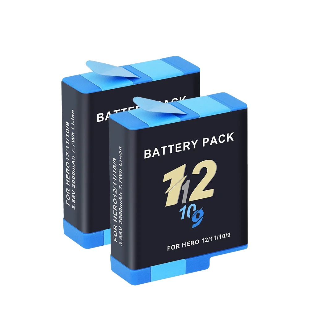 Batterie, 2000mah Kapazität, Usb-ladebox, 2pcs Batterie