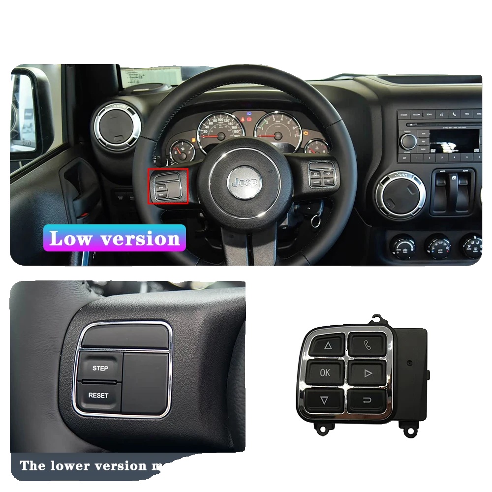 Digitales Instrumentencluster, Hd-display, Plug-and-play-installation, Für Jeep Jk 2011-2018+lenkradknopf