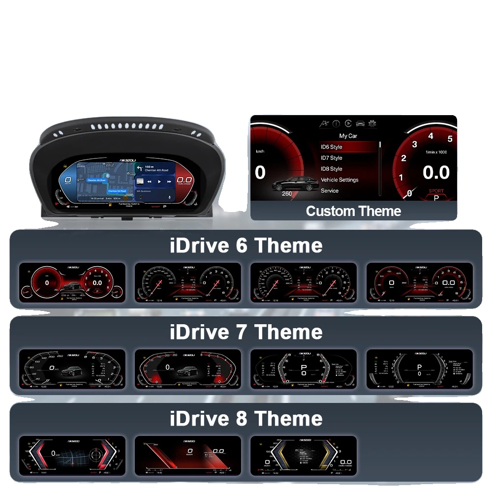 Digitales Geschwindigkeitsmessgerät, Carplay, Adaptive Geschwindigkeitsregelung, E71 Carplay Multi-ui