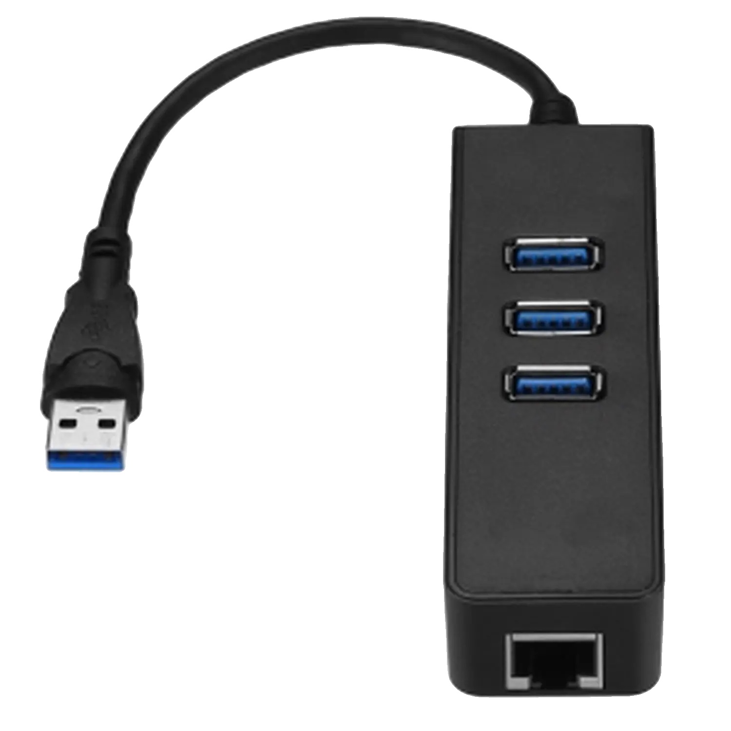 Netzwerkadapter, 3 Usb 3.0 Anschlüsse, Rj45 Ethernet-verbindung, Bis Zu 1000 Mbps Geschwindigkeit, Kunststoffgehäuse, Kompaktes Design