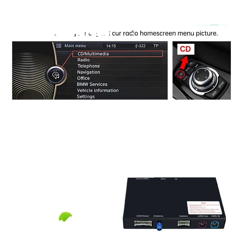 Drahtloses Carplay Decoder-interface, Kompatibilität Mit Luxusfahrzeugmodellen, Wi-fi-funktion, Cic