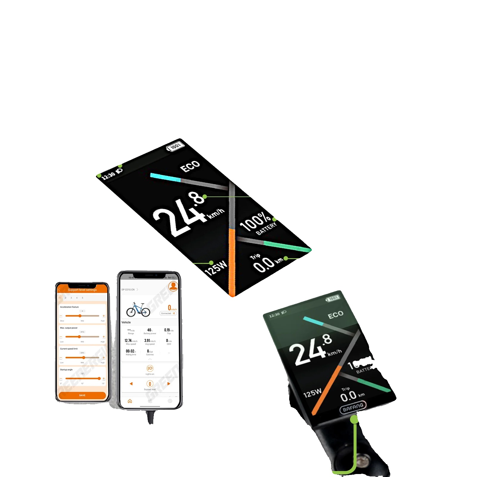 Ebike-display, 5-pin-anschluss, Unterstützung Für Pas-stufen, Dpc 010