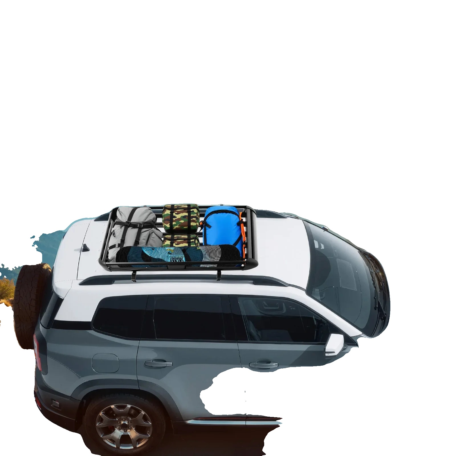 Dachträger, Aluminiumkonstruktion, Universelle Suv-kompatibilität, Schwarz