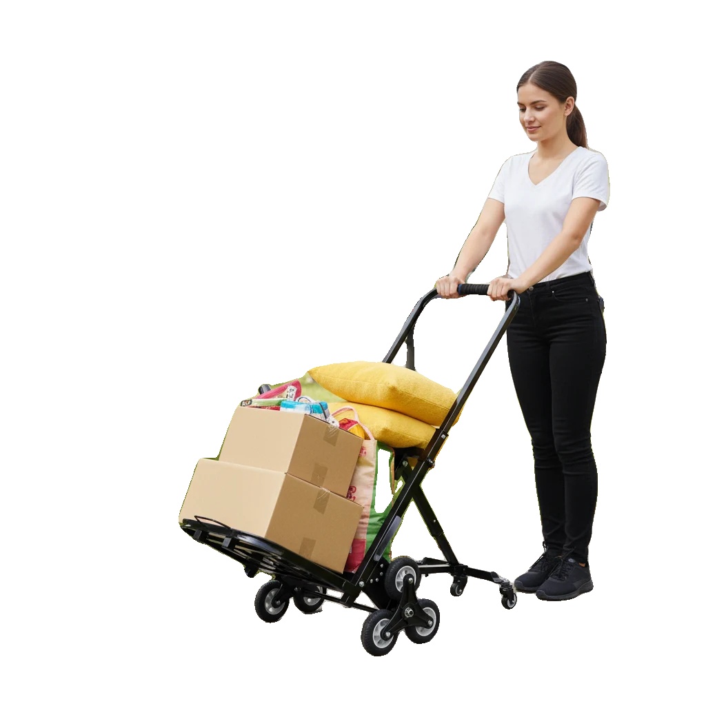 Treppe Steigen Wagen, 150kg Tragfähigkeit, 4625,5cm Abmessungen, 73-114cm Griffhöhe, 10-rad-system, Ce-zertifiziert