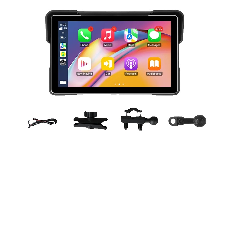 Digitales Motorrad-armaturenbrett-display, Kabelloses Carplay, Bluetooth-konnektivität, 7,0 Zoll Carplay