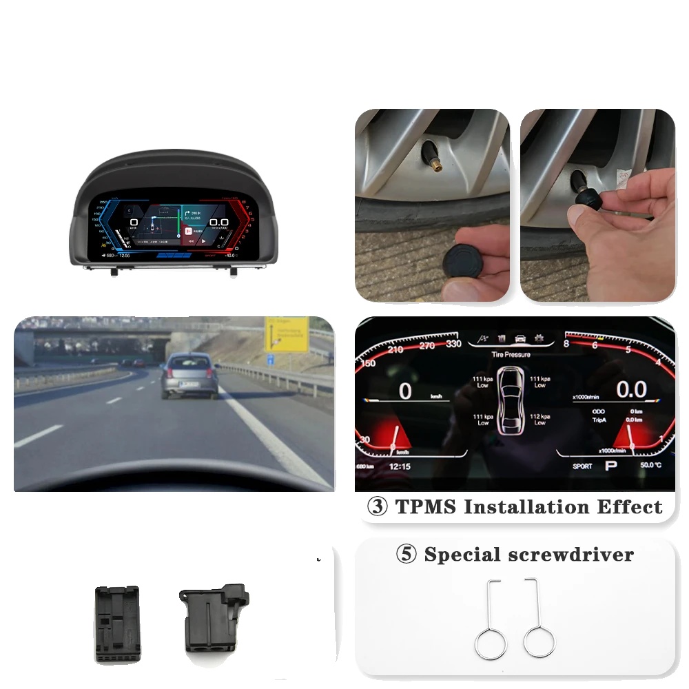 Digitales Cluster, Wireless Carplay, Navigationsintegration, E84 Mit Carplay Tpms