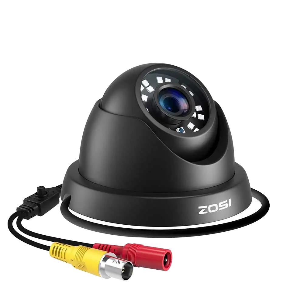 Cctv-sicherheitskamera, 1080p Hd, Wetterfestes Design, 4-in-1 Schwarz